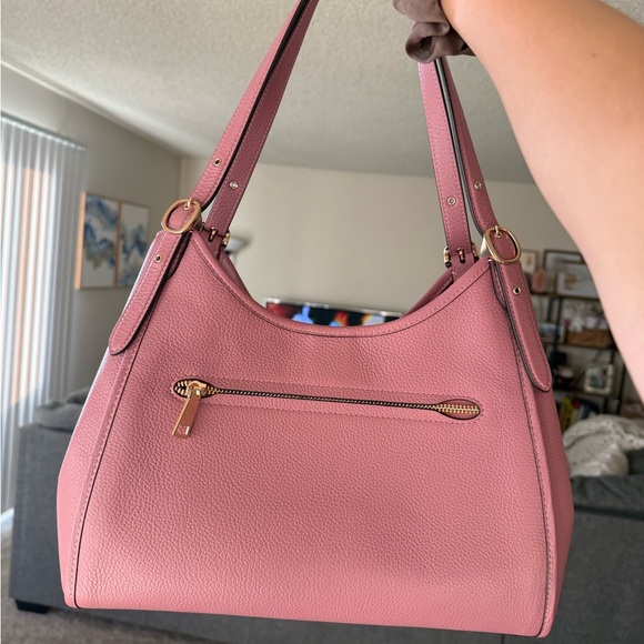 Coach Pebbled Leather Hobo in Dusty Rose - Picture 3 of 8